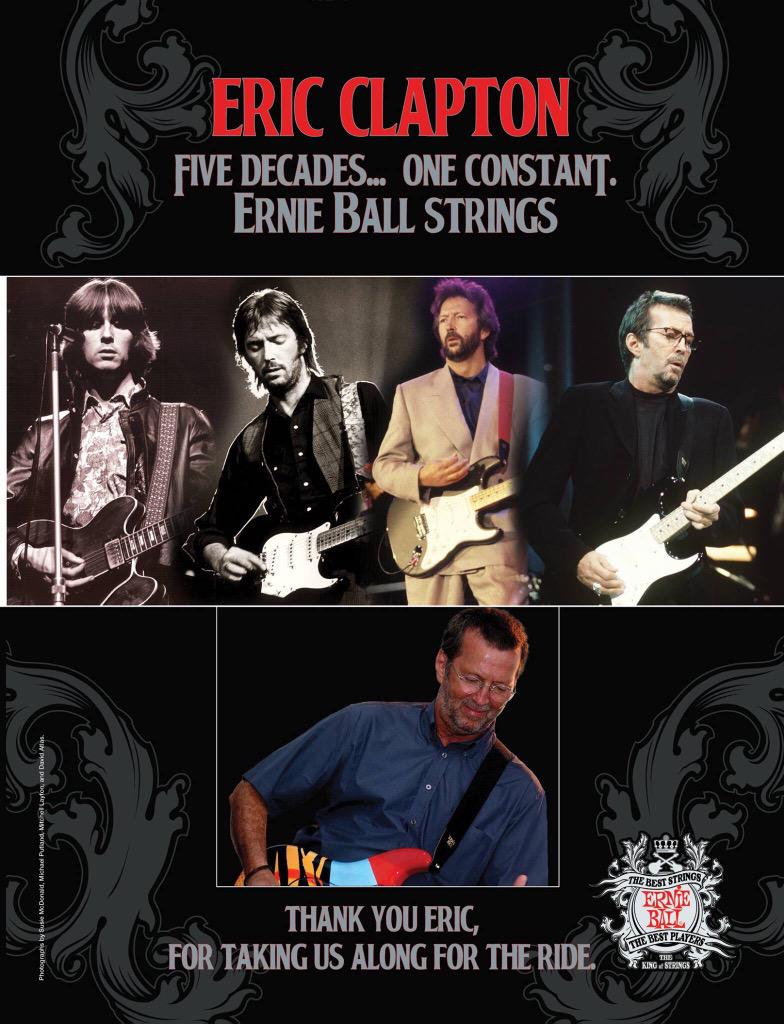 ernieball's tweet photo. Happy 70th Birthday, Eric! #ericclapton #ernieball http://t.co/cd6vFZIaoI