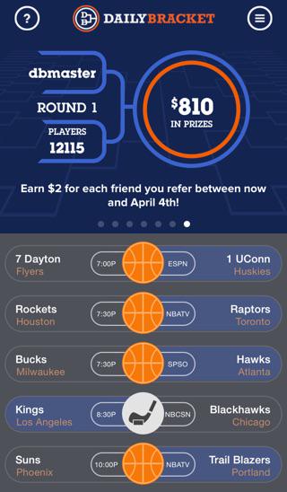 BracketDaily's tweet image. Can you get more picks right than me on Daily Bracket? dlybr.ac/ejo - Please use my code: O7I #pickwisely