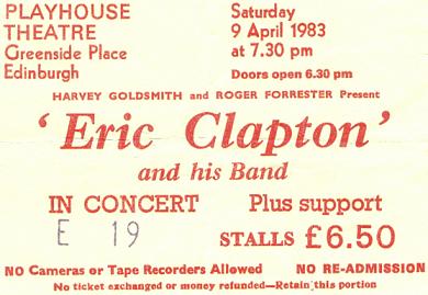 Happy 70th Birthday to Eric Clapton! Does anyone remember when he played here in 1983? 