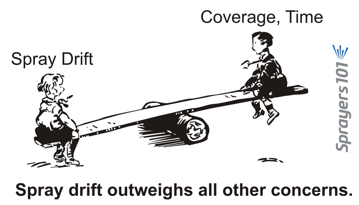 As you prep your sprayers, remember: Drop the boom, use coarser drops, spray in light wind and slow down. #Spraytips
