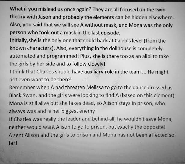 nightmare_boo's tweet photo. @imarleneking Hmm, what if you plAy with us again? This is my theory... #PLLTheory #BigAReveal #BigAFINALE http://t.co/xIHg7fCKQn