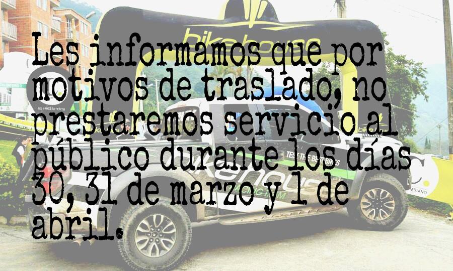 BHLlanogrande's tweet photo. IMPORTANTE!!! Les ofrecemos mil disculpas y los esperamos en nuestra nueva tienda #bikehousellanogrande #trek http://t.co/UtL4HKKOZY