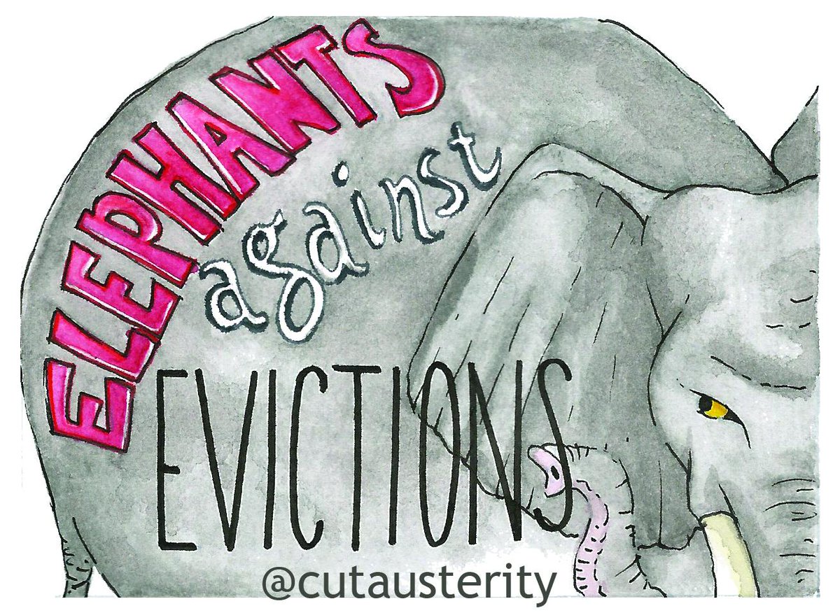 rayfromreturn's tweet photo. @CutAusterity E is for Elephants AGAINST Evictions. A-Z of #AnimalsagainstAusterity @radicalhousing @HousingActionSL http://t.co/sdx7JOnWbq