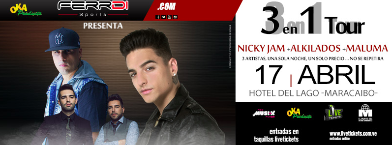 #SabiasQue Solo faltan 18 días para que demos inicio al #3en1Tour en la ciudad de #Maracaibo ¡Actívate!