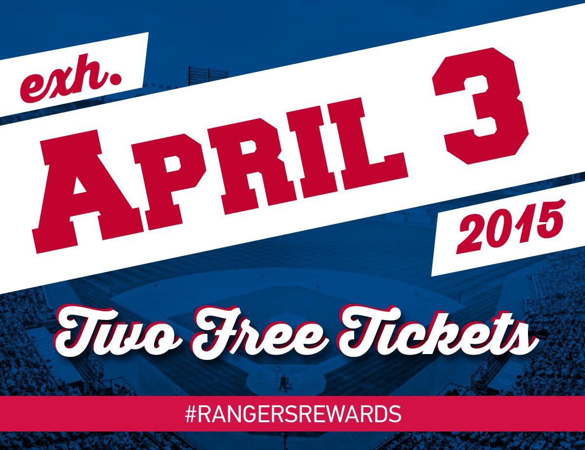 Rangers's tweet photo. Thanks for following @Rangers today for our #RangersRewards lock down! RT to be entered to win 2 tix for 4/3 vs. Mets http://t.co/diGD1Y4WCk