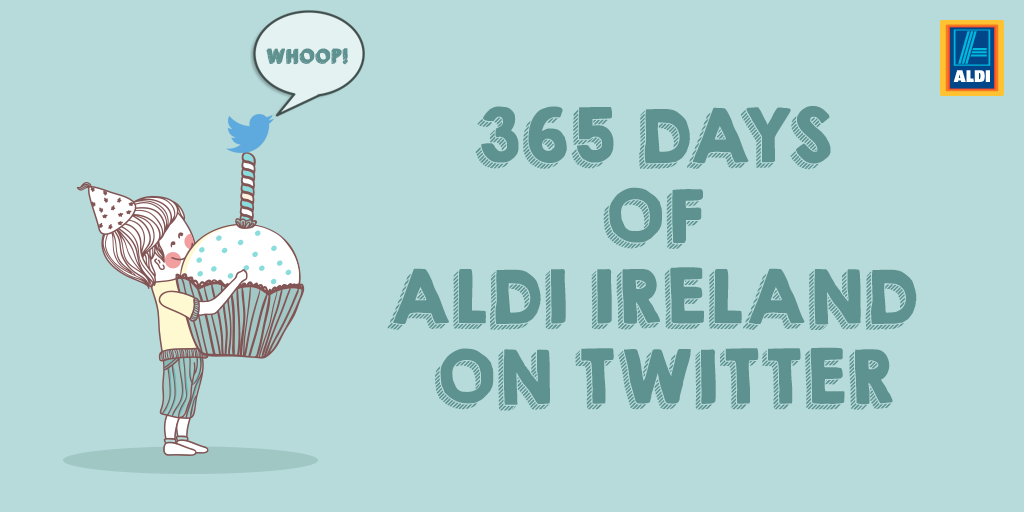 Aldi_Ireland's tweet photo. It’s our ONE year #Twitterversary &amp; to celebrate we’re giving away a €365 #Aldi voucher, just retweet to enter! http://t.co/oHwuworYk7
