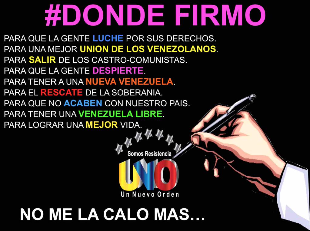 turpialitovzla's tweet photo. #DondeFirmo @Maracaibo222 @Cual_Democracia @THEMISUNO @TachiraFuerte @sabarita @figuemin @bastiondelzulia @Reylex http://t.co/YodHrG3s73