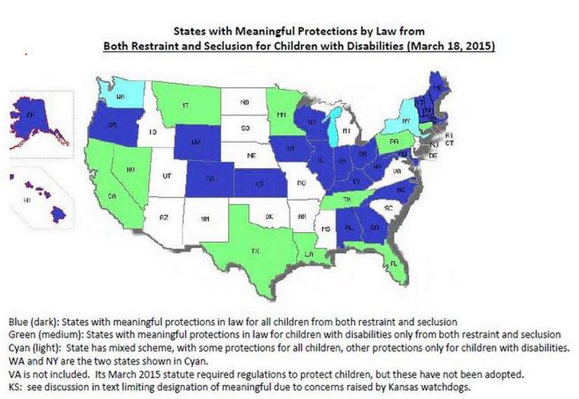EdWeekMMolnar's tweet photo. More states are adopting restrictions on restraints, seclusion @OnSpecEd #specialeducation http://t.co/AQiw18HLsT http://t.co/X1qdmvK68W