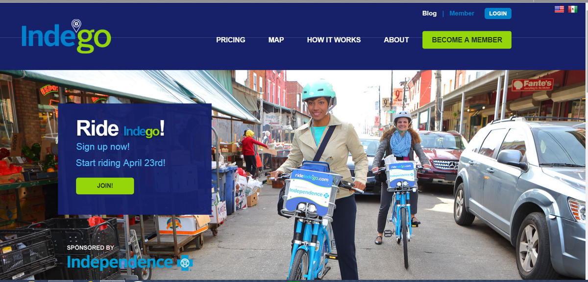 rideindego.com To sign up - Check the pricing - Check the map - Now all online!