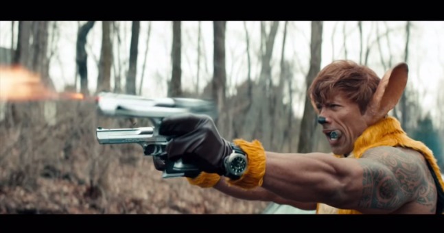 JOEdotie's tweet photo. Video: The Rock stars as a badass Bambi in this brilliant live-action remake http://t.co/zFHniPuqyJ #SNL http://t.co/MFuJjKkRRi
