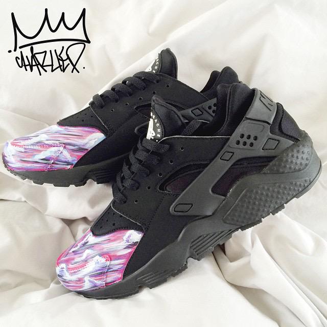 custom splatter nike huarache
