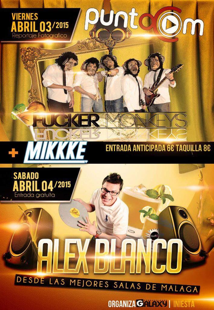 Plan perfecto para este sábado noche ! Se lía en <a href="/DiscoPuntoCom/">Disco PuntoCom</a> ( iniesta) con <a href="/djalexblanco/">Alex Blanco™</a>  organiza @galaxyprod
