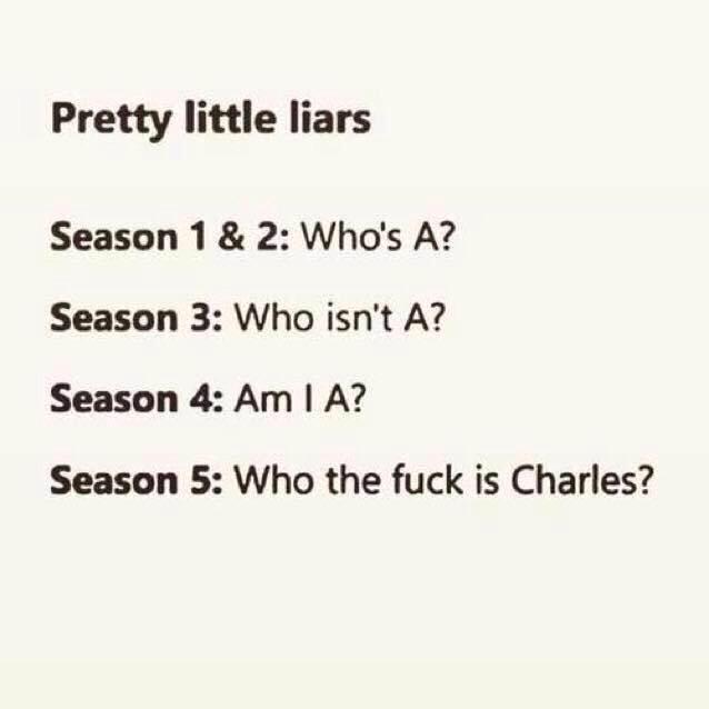 MariaEmilia21's tweet photo. Yo Durante todas las temporadas de PLL #PLL #PrettyLittleLiars #CharlesIsA #BigAReveal #BigAFinale http://t.co/tyAE906T3v