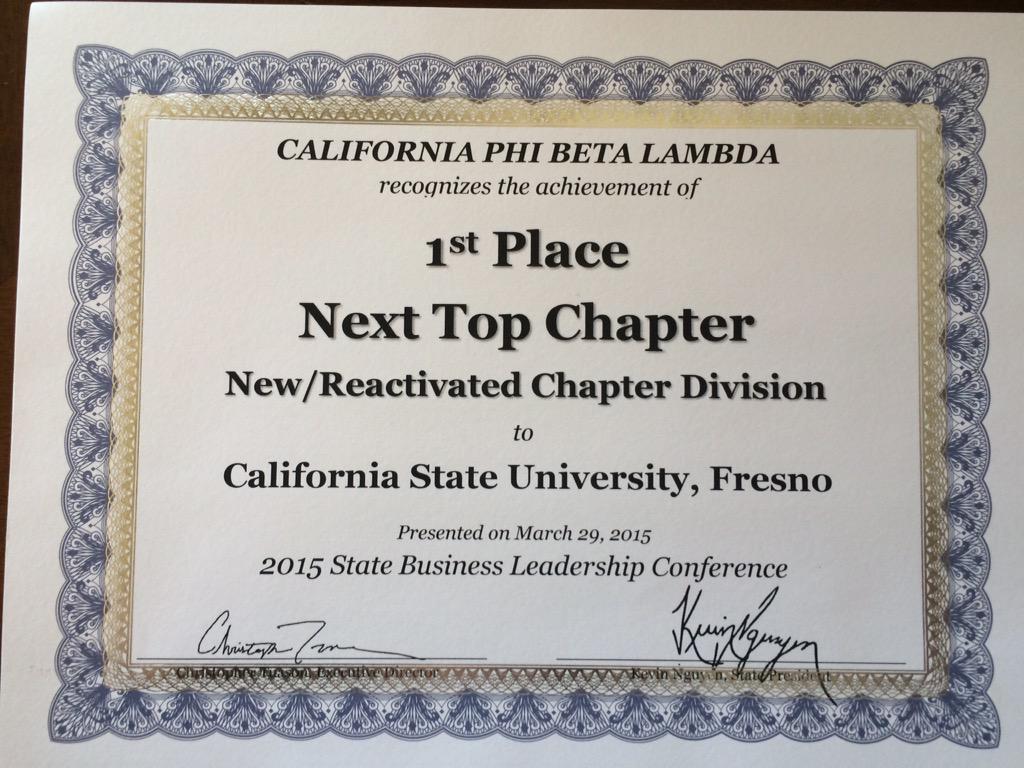 fresnostatepbl's tweet photo. Great Showing at the 2015 CA PBL SBLC!!! ππ°ππβοΈ #FresnoState #Craigbiz #CAPBL http://t.co/2OO8FF5lAr