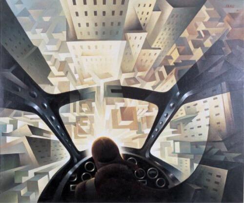 normalerheld's tweet photo. Tullio Crali
Incuneandosi nell’ abitato, 1939. http://t.co/FZqNuTf19q