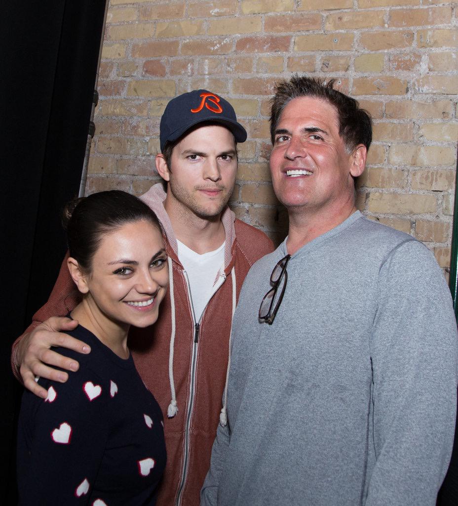 JHolmsted's tweet photo. Ashton, Mila, & Cuban. #SXSW2015 #SoundVentures #Coppertank http://t.co/Yt2u4Nk95F