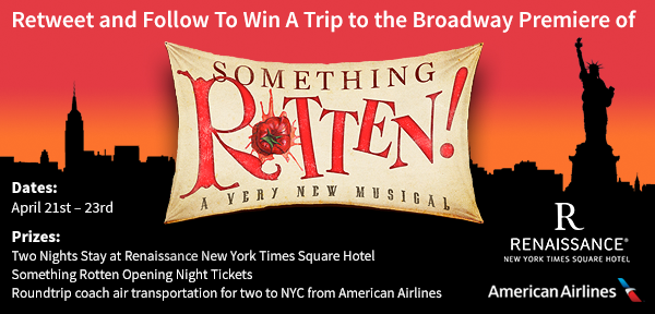 RottenTomatoes's tweet image. Follow &amp;amp; Retweet for a chance to win a trip to NYC to see @RottenBroadway! #Sweeps Rules: tmto.es/KpayC
