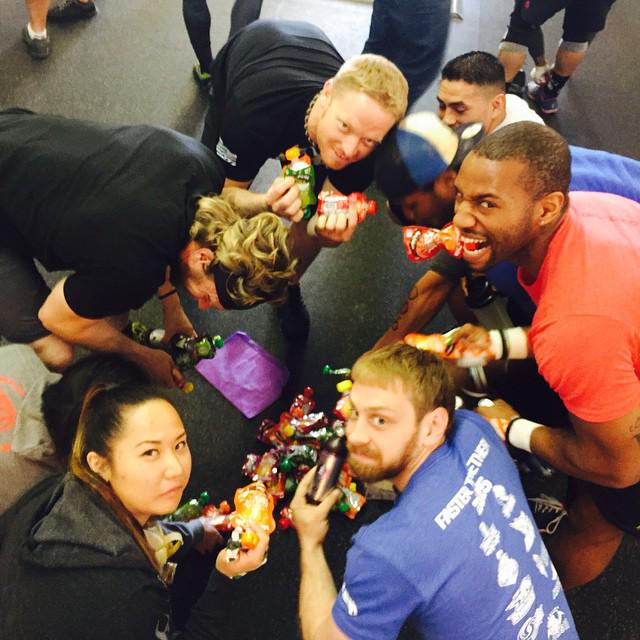 SanFranFire's tweet photo. Athletes can't get enough @MammaChia_NorCA! Thanks for fueling the athletes at #SFProDay with your tasty treats. http://t.co/0aIbJOVfvI