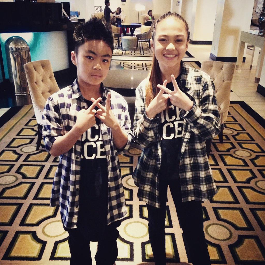 iLLEST_ViBE's tweet photo. Our little brother &amp; sister @lucky__aces about to rep hard today! #freshgroove #luckyaces #ivever #fgfam http://t.co/ZF035LjLNs