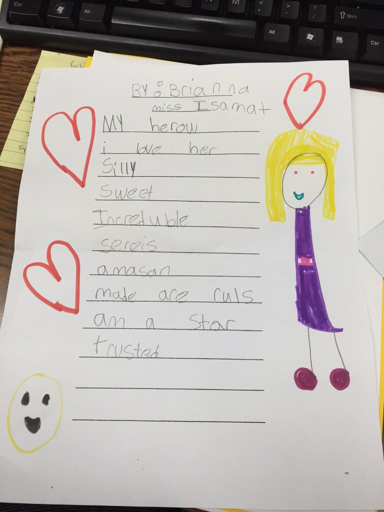 McIsamat's tweet image. Sweet Notes to start out my week! #lovemyjob #Cmsesc