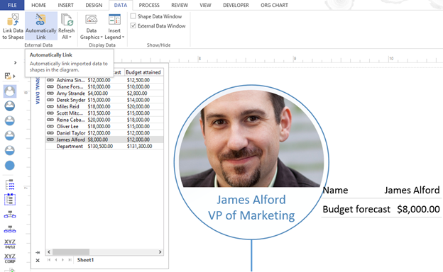 msvisio's tweet photo. Make your diagram dynamic by linking drawings to external data sources like Excel: http://t.co/tkd1pNEBgT. http://t.co/oS9W3MRFh0