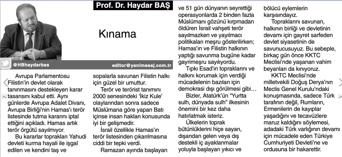 #SeçimAnketleriHaydarBaşDiyo .
HaydarBaş AnketlerdeYüzde9