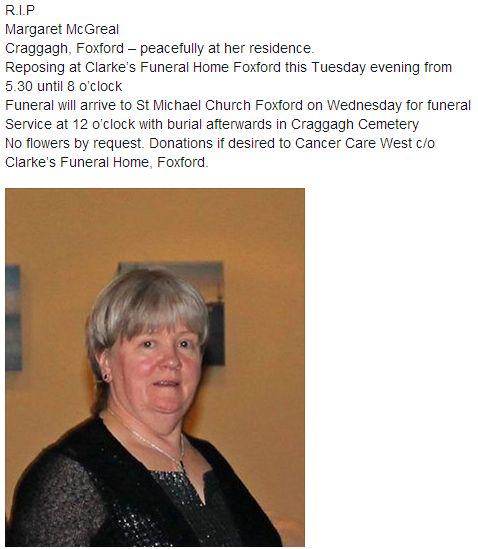 Mayo Motorsport Club (@mayomotorclub) on Twitter photo R.I.P Margaret McGreal, Foxford.
. <a href="/rally_ie/">rally.ie</a> <a href="/Pacenotes/">Patterson Pacenotes</a> <a href="/pacenotesrally/">pacenotesrallying</a> <a href="/MotorsportIRL/">Motorsport Ireland</a> <a href="/motorsport_ie/">Motorsport.ie</a> <a href="/Border_Rally/">Border Rally</a> R.I.P Margaret McGreal, Foxford.
. <a href="/rally_ie/">rally.ie</a> <a href="/Pacenotes/">Patterson Pacenotes</a> <a href="/pacenotesrally/">pacenotesrallying</a> <a href="/MotorsportIRL/">Motorsport Ireland</a> <a href="/motorsport_ie/">Motorsport.ie</a> <a href="/Border_Rally/">Border Rally</a>