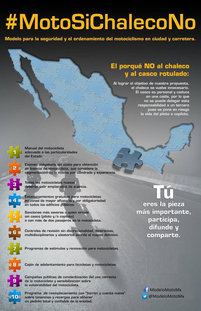IbarraMiguelMx's tweet photo. Buen día Srio @hiramalmeidae le comparto algunas precisiones del porque decimos NO al uso del chaleco rotulado. http://t.co/1v1tYz4N2Z