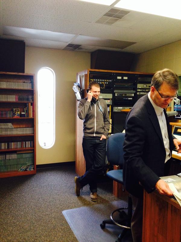 StartupButte's tweet photo. RT @PamHaxbyCote: @MarcNager, CEO UP Global, at @Kopr94 answering calls from listeners via @ButteVoice #swbutte http://t.co/yoH0l5xSk6