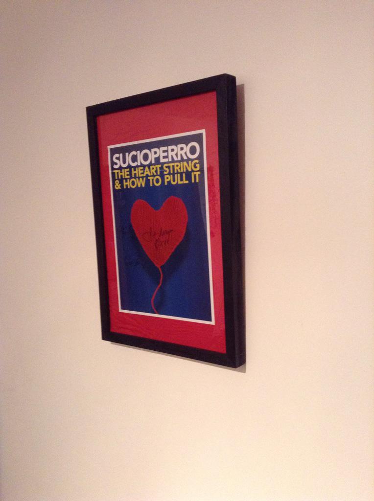 AlexanderReacts's tweet photo. @sucioperro @dragonsucio finally pride of place, signed poster. http://t.co/zE2r2aFSwi