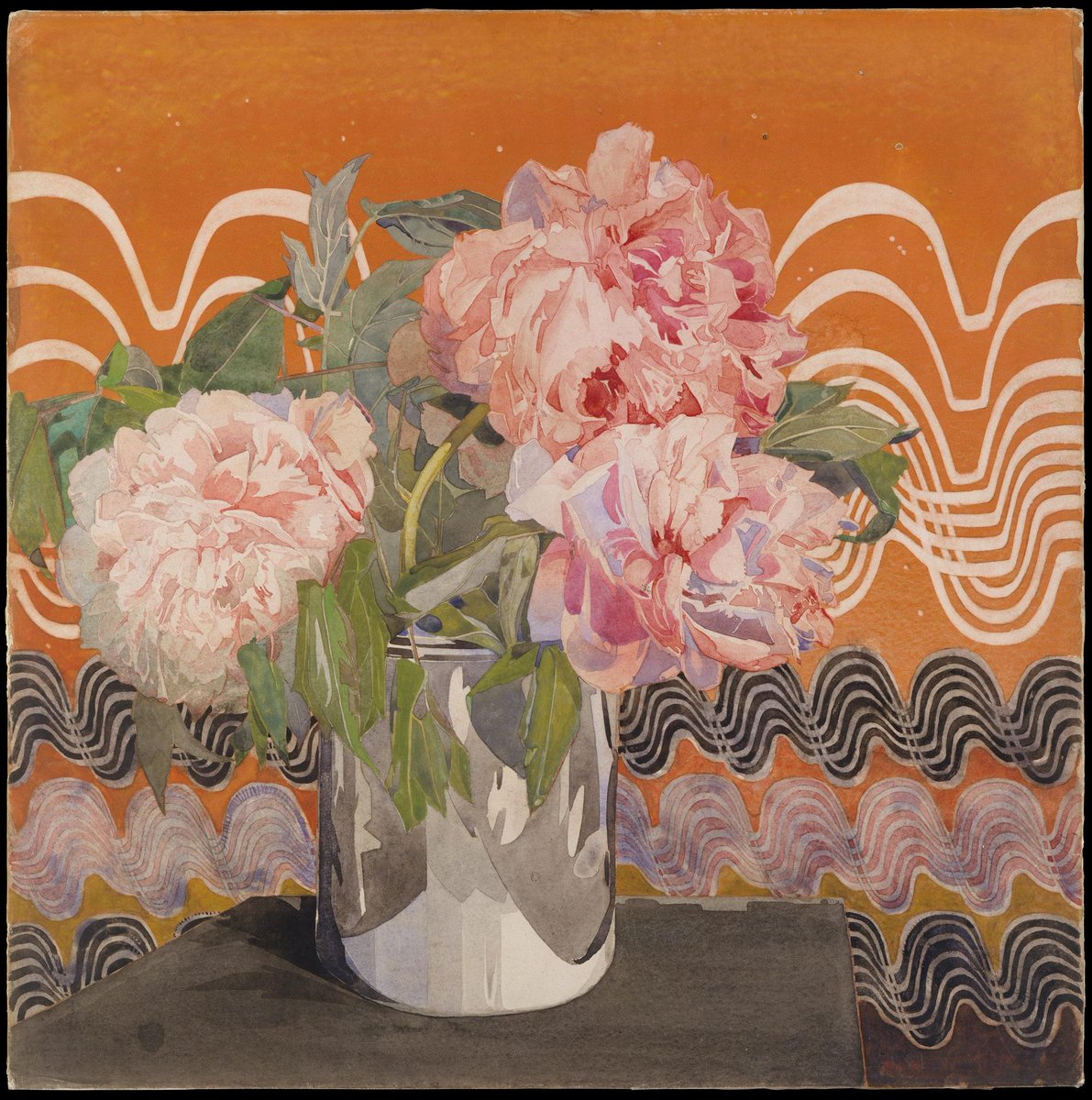Peonies, ca. 1920, reveals Charles Rennie Mackintosh as a superb watercolorist. met.org/19BlHiy