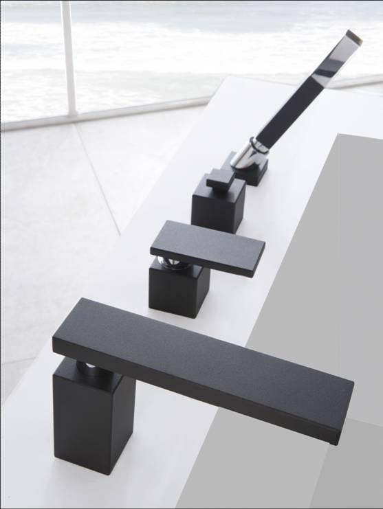 Graff_Designs's tweet image. A stark black hue with subtle chrome accents make the Solar Roman tub faucet a striking focal point  #FaucetFriday