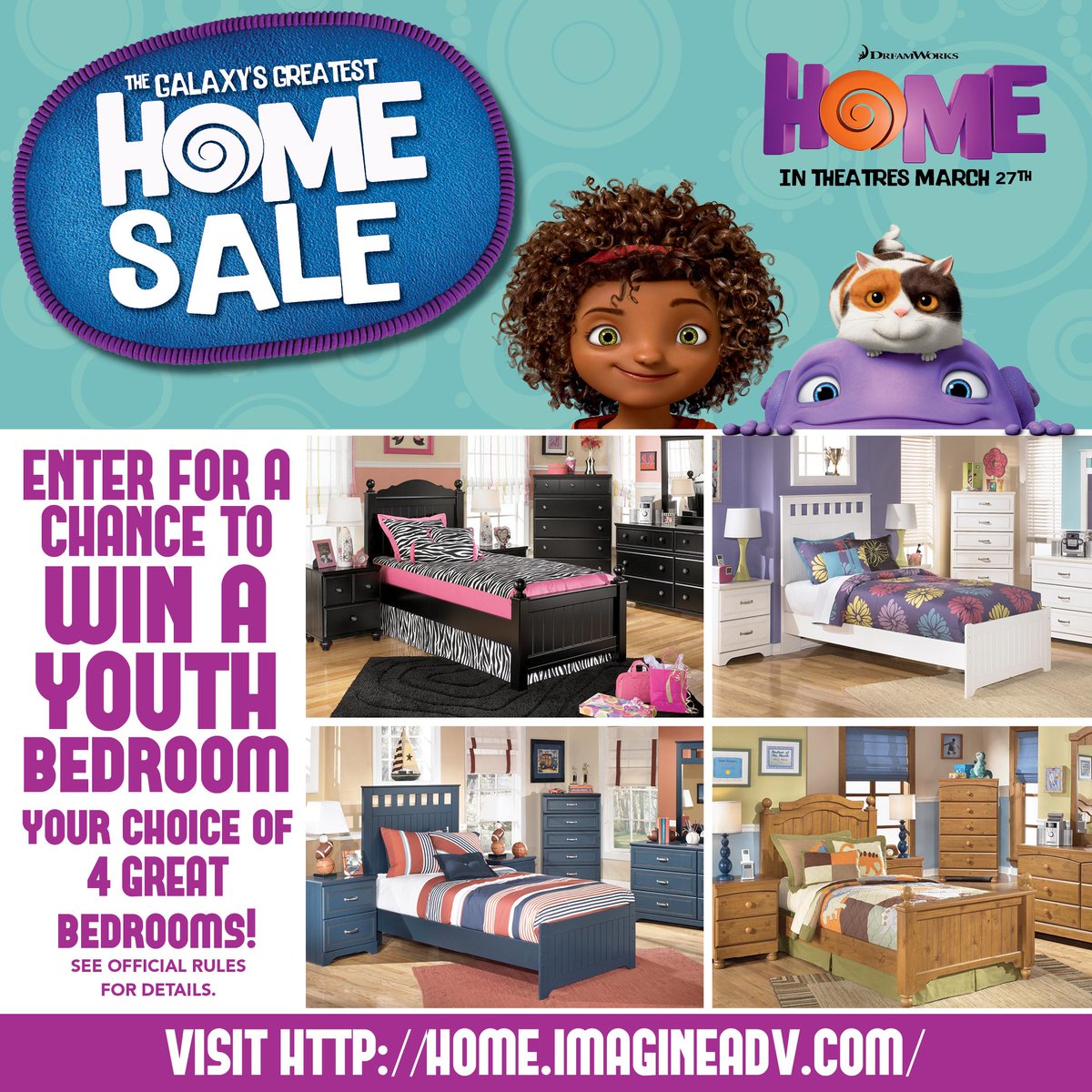 It's a BOOV FURNITURE INVASION! Enter to win 1 of 4 great youth bedrooms. Visit bit.ly/1N991iV today!