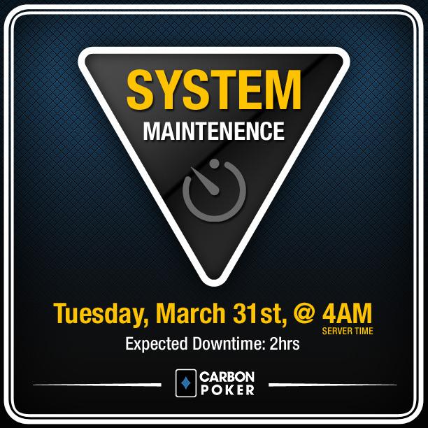 carbon poker site down carbon poker site down