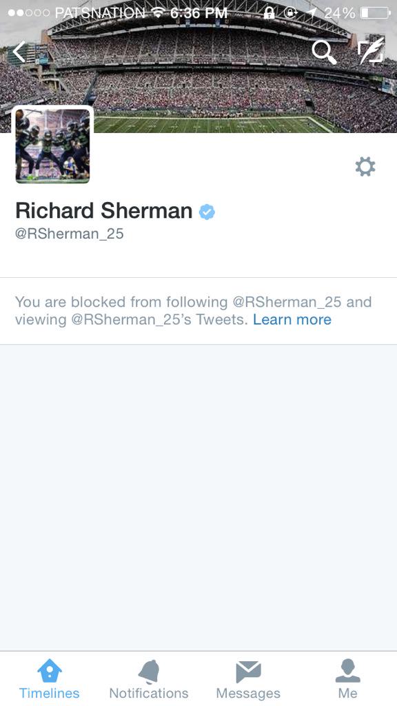 I\d wish Richard Sherman a happy birthday but.. 