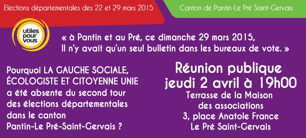pantinlepre2015's tweet photo. Après le second tour des élections, retrouvons-nous pour échanger, discuter, analyser et concevoir la suite... http://t.co/PeOgbJzEWg