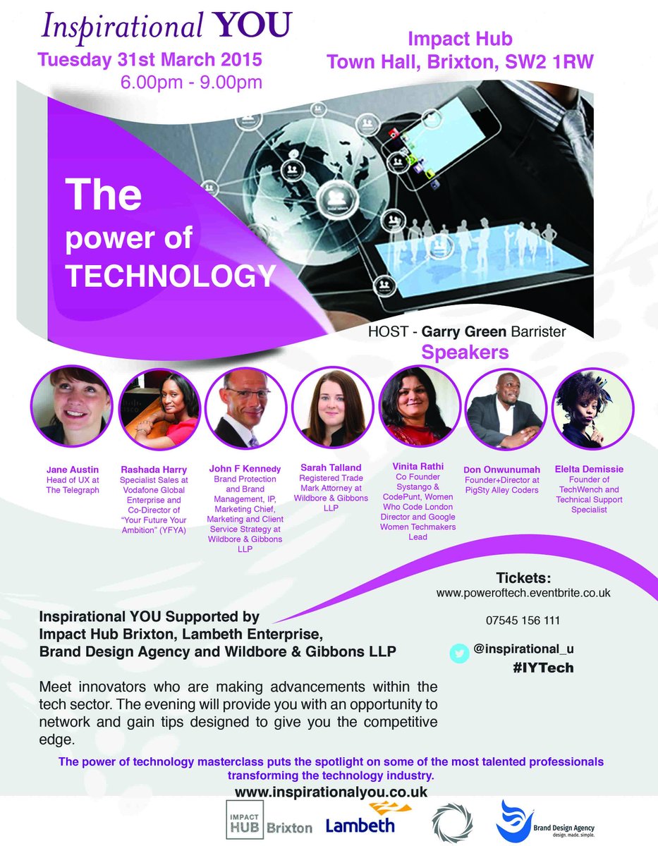 Inspirational_U's tweet image. @Met_Lambeth we are holding a tech masterclass tomorrow at Lambeth Town Hall. poweroftech.eventbrite.co.uk #IYTech
