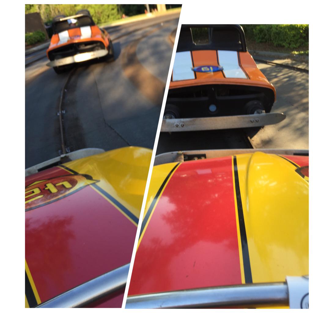 JeffWoodrich's tweet photo. Taking speed to the next level at the Speedway with @hannahwoodrich and twitter less Kim. #HangOn #quickerthanfast http://t.co/3z7reUs7CB