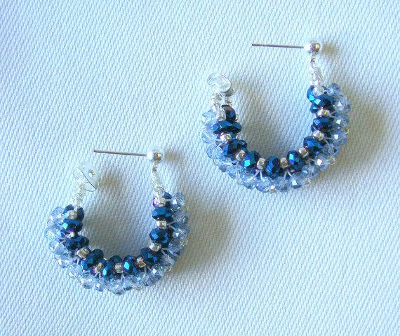 Ellie1029's tweet photo. Blue Beaded Hoop Earrings http://t.co/HGaXsxgNBJ #bracelets2015 #fashion http://t.co/vL76oqvTia