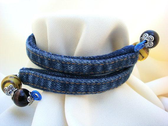 Ellie1029's tweet photo. Wrap Bracelet or Anklet/ Denim Wrap Around Anklet http://t.co/fpdrl8IUow #bracelets2015 #etsyretwt http://t.co/m6QOCwIyEa