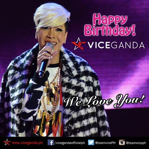 Happy VICE GANDA Day! Happy birthday sa atiiin! Hahahhaha :* We love youuu!  