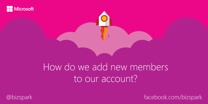 msft4startups's tweet photo. You can add up to 4 members to your #BizSpark company account: http://t.co/HNkRsElC46 How big is your team? http://t.co/XfC1R7Ehmf