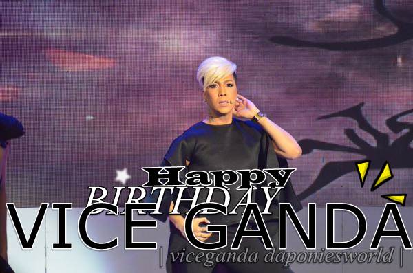 \" HAPPY BIRTHDAY VICE GANDA! WE ALWAYS LOVE YOU!!! :*** 

Happy VICE GANDA Day 