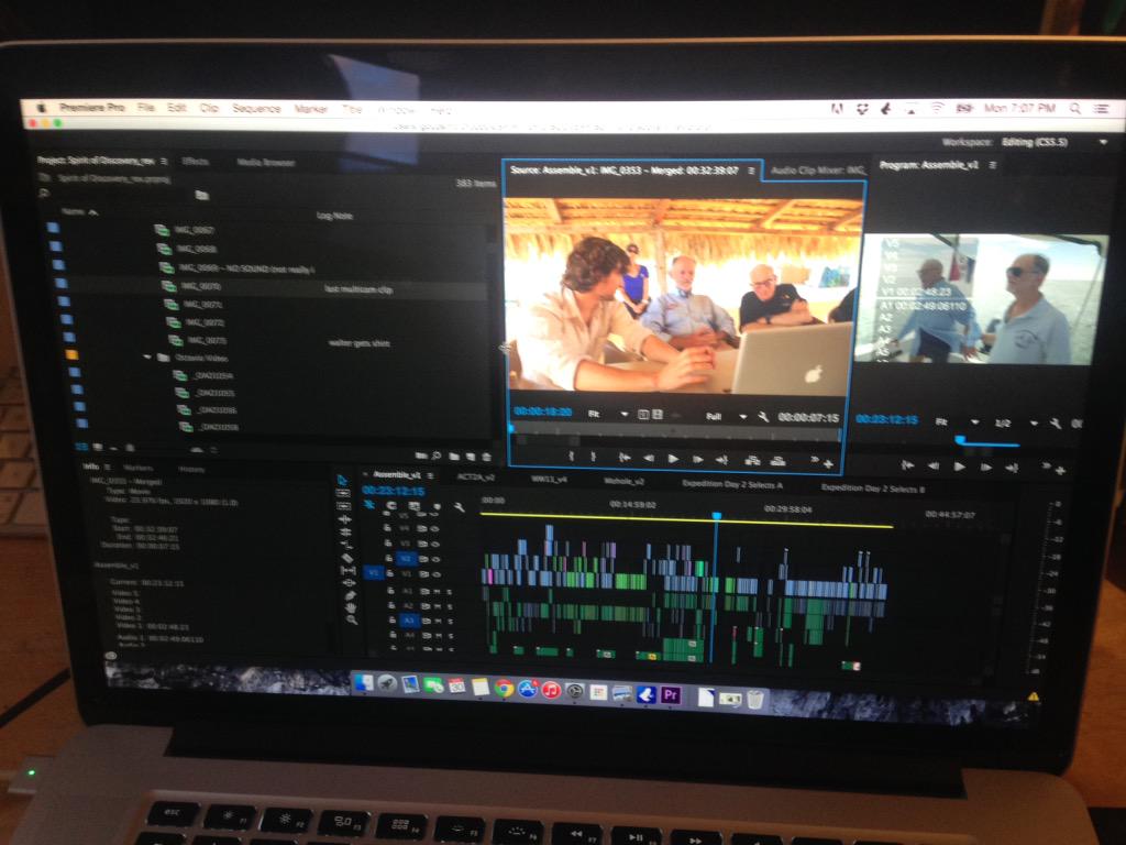 We just watched 1 hour of the 1st assembly for our film! So exciting to see it come alive! #cabopulmo #mobulas #docs