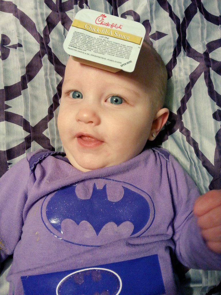 #BabyA looks cute enough to EAT! #Chick-Fil-ASauce #StuffOnMyBaby