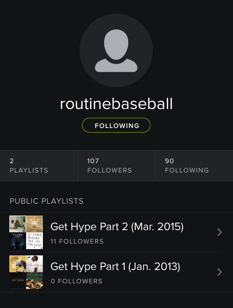 Routine Baseball On Twitter Find Us On Spotify And Send Us
