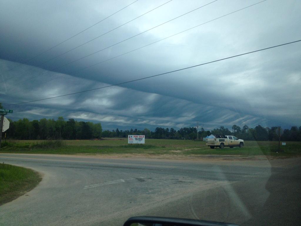 Awesome pic of the clouds today in Statesboro, Ga #gawx