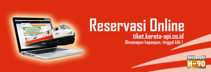 Informasi dan pemesanan: 121/021-121 (24 jam), tiket1.kereta-api.co.id, tiket2.kereta-api.co.id, tiket3.kereta-api.co.id