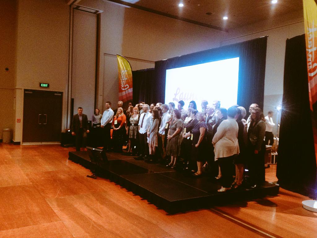 where_is_anna's tweet photo. How much more awesome could you fit on one stage! #LaunchpadNZ http://t.co/PRPSKQrKse