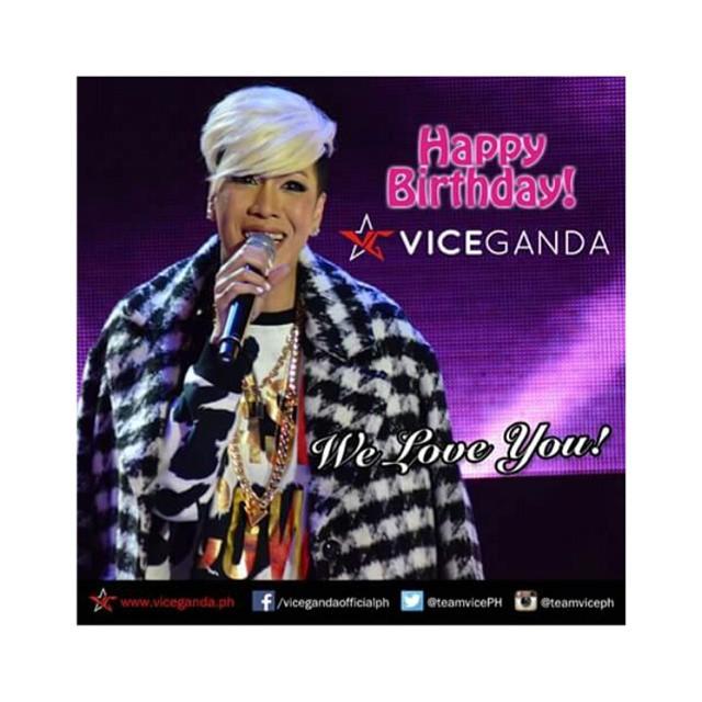 Happy birthday i love you so much take care of your self always..  i miss you vice

Happy VICE GANDA DAY 